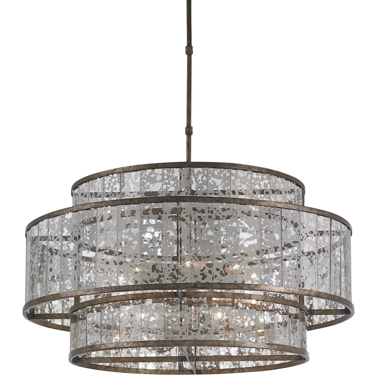 Currey & Company 9454 Fantine 8 Light 30 inch Pyrite Bronze Chandelier Ceiling Light